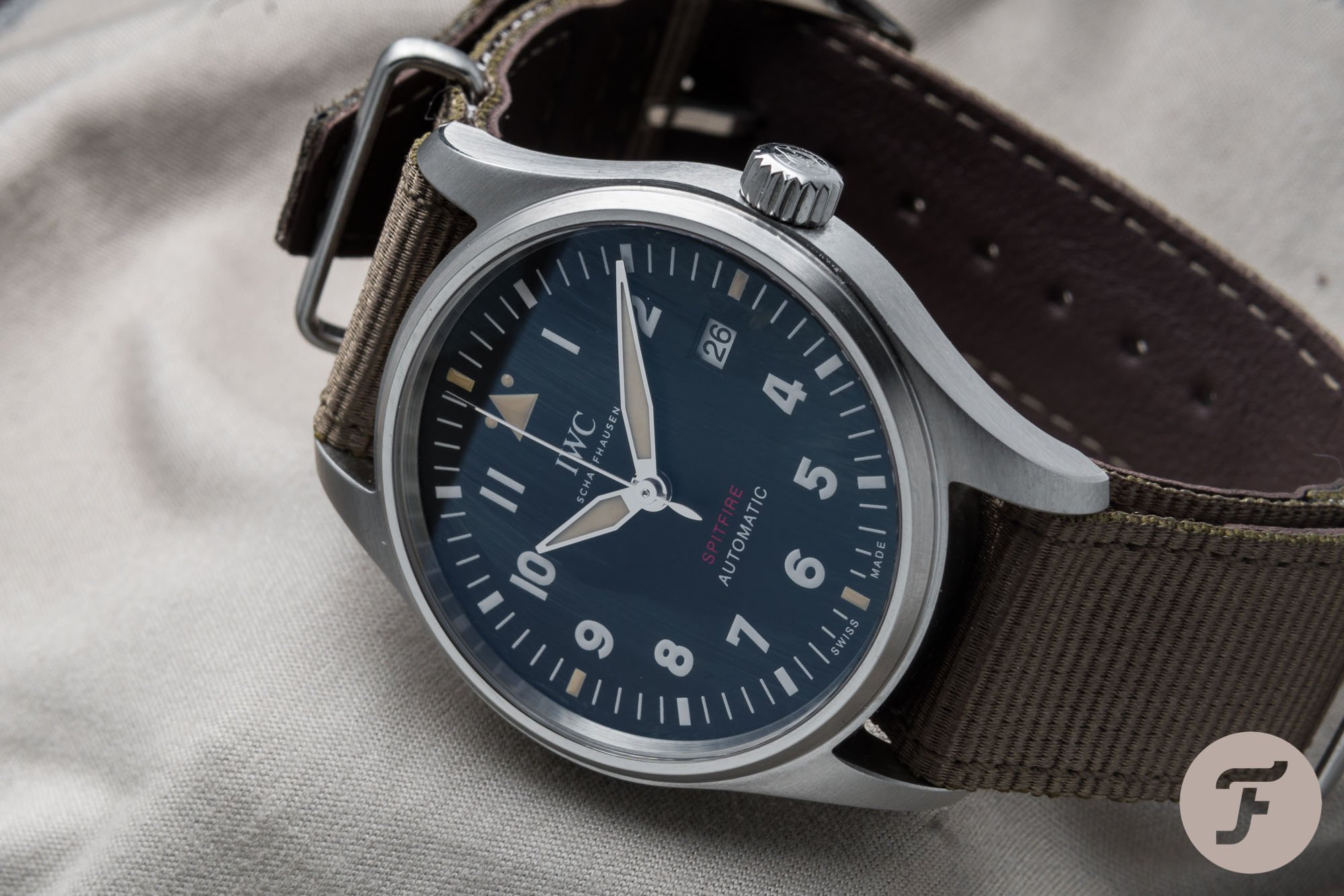 Iwc spitfire best sale leather strap