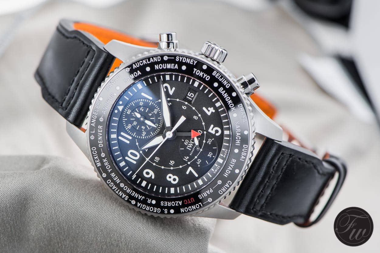 Iwc pilot timezoner chronograph best sale