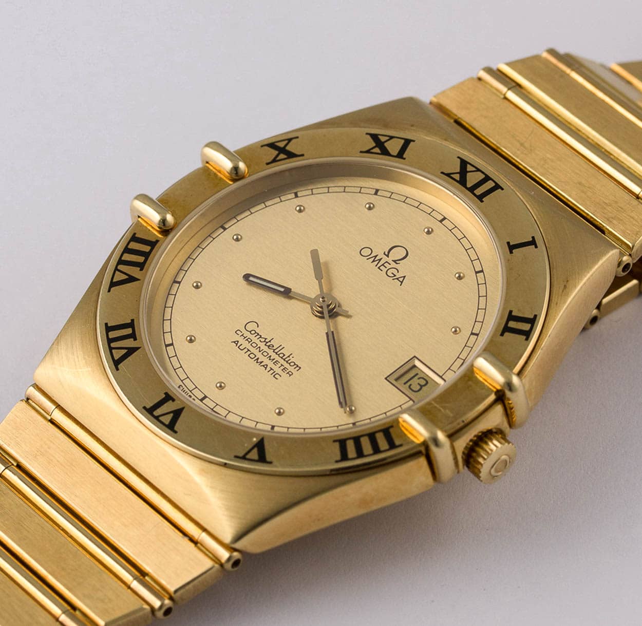 #TBT - 18 Carat Gold Omega Constellation Manhattan With Omani Swords