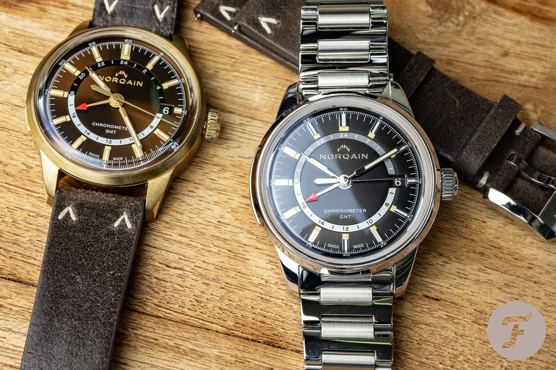Norqain Freedom 60 GMT Watches NN2100 And NNZ2100 On The Wrist