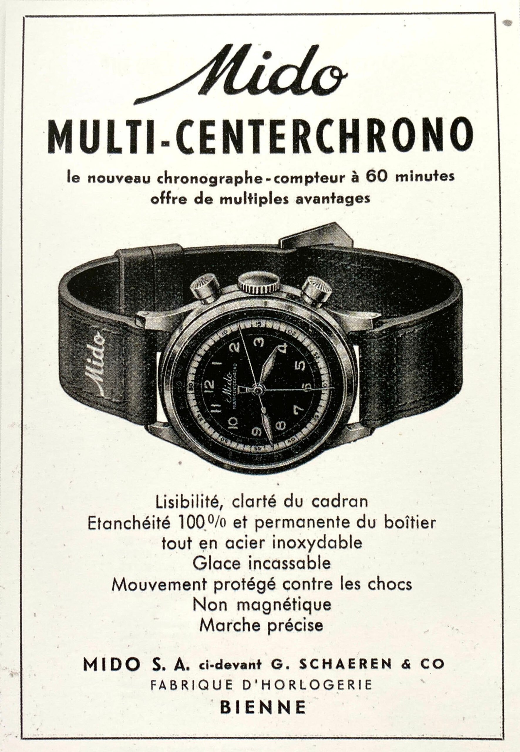 #TBT Gentleman Among Vintage Chronographs Mido Multi-Centerchrono