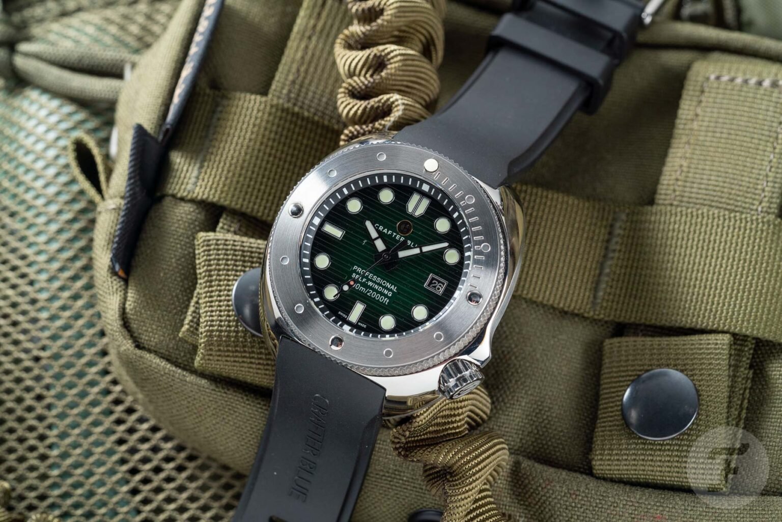 【F】Crafter Blue Introduces A Green-Dialed Hyperion Ocean Dive Watch