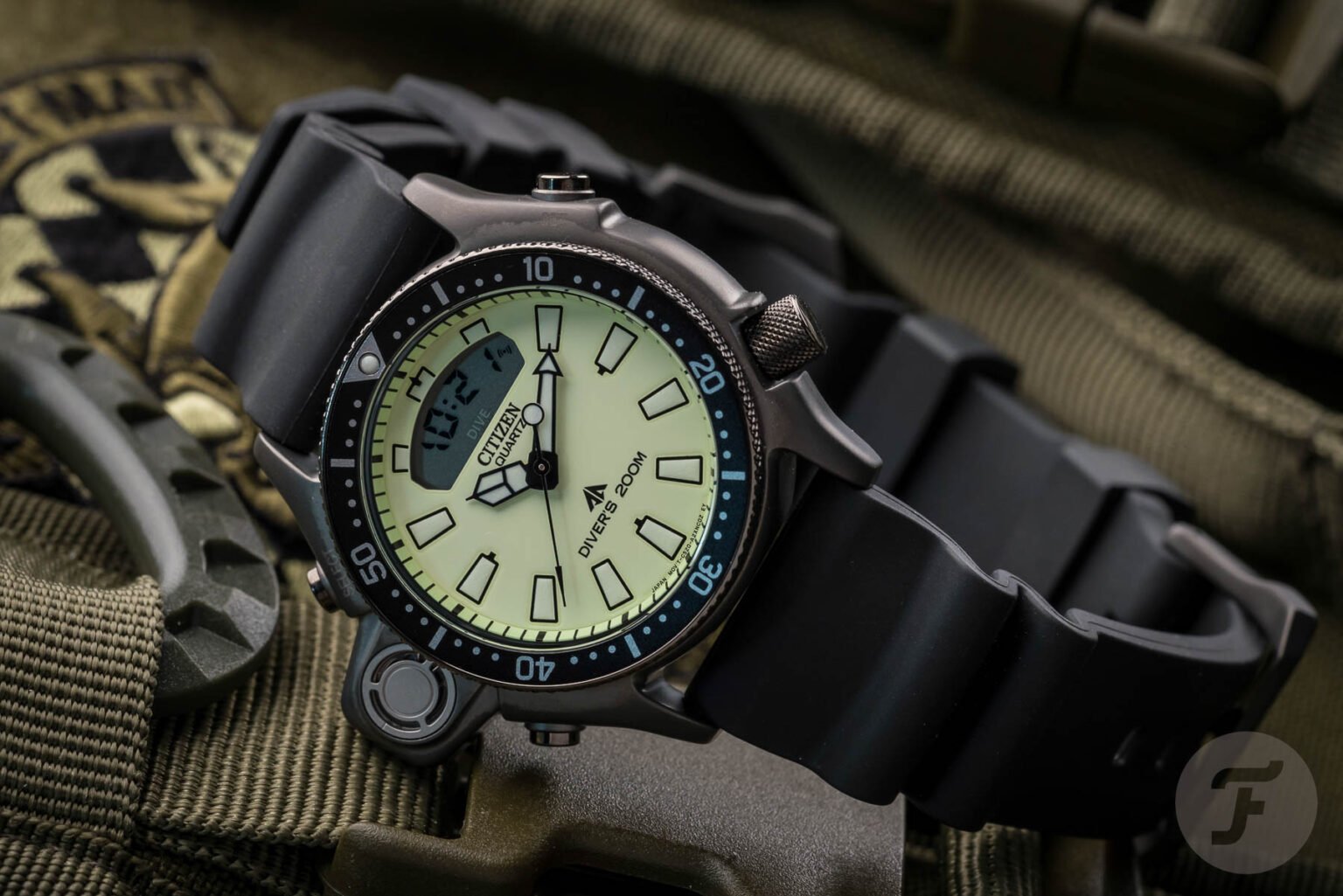 【F】 The Full-Lume Citizen Promaster Aqualand Depth Meter