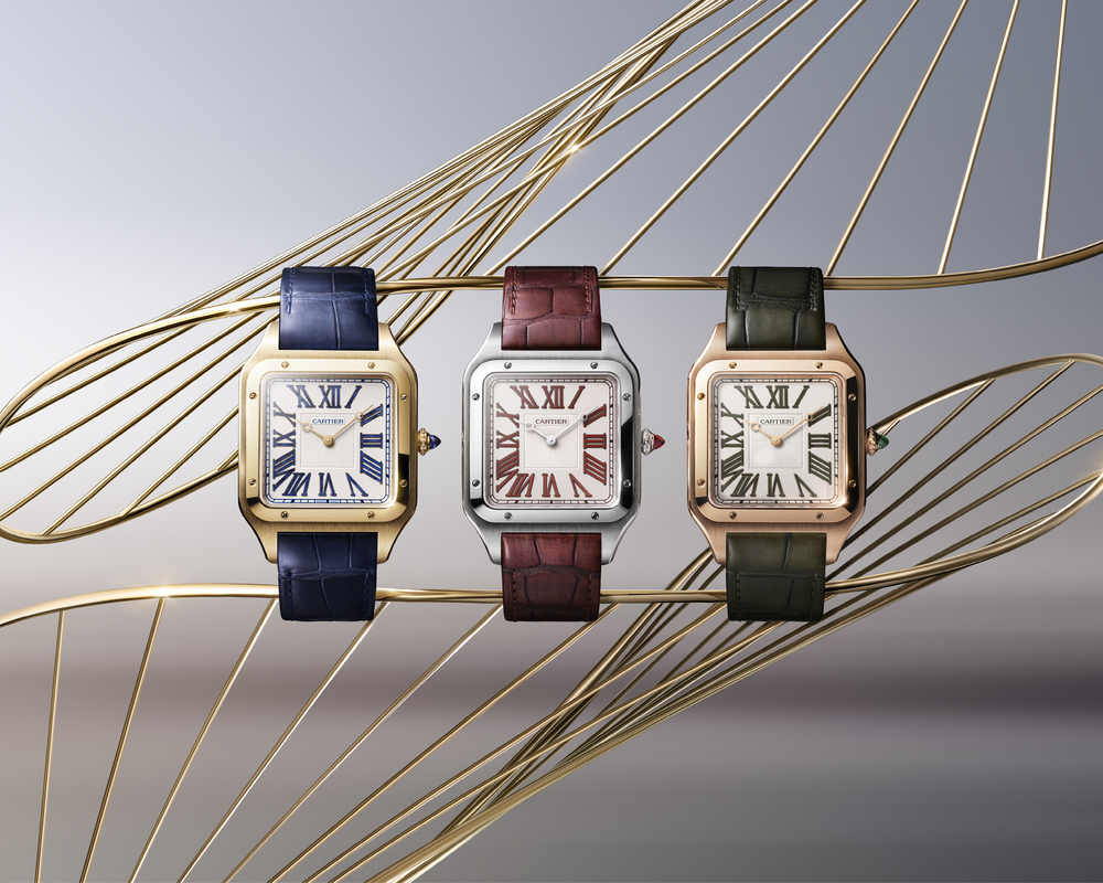 F Cartier Adds More Color To The Santos And Santos Dumont