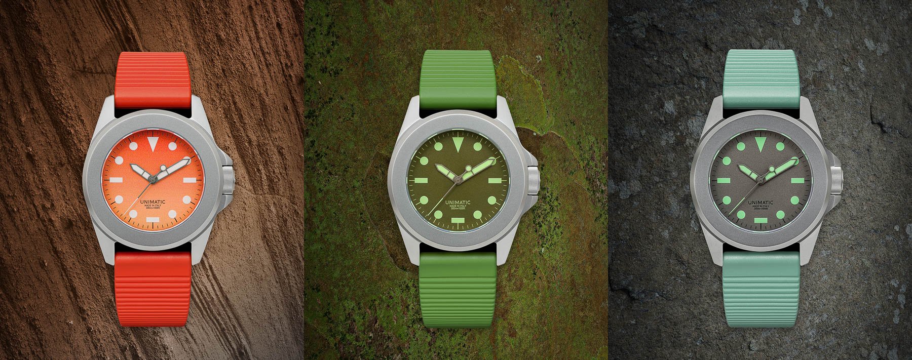 The Huckberry x Unimatic U4S-HG watch offers only 75 units in 3 colors