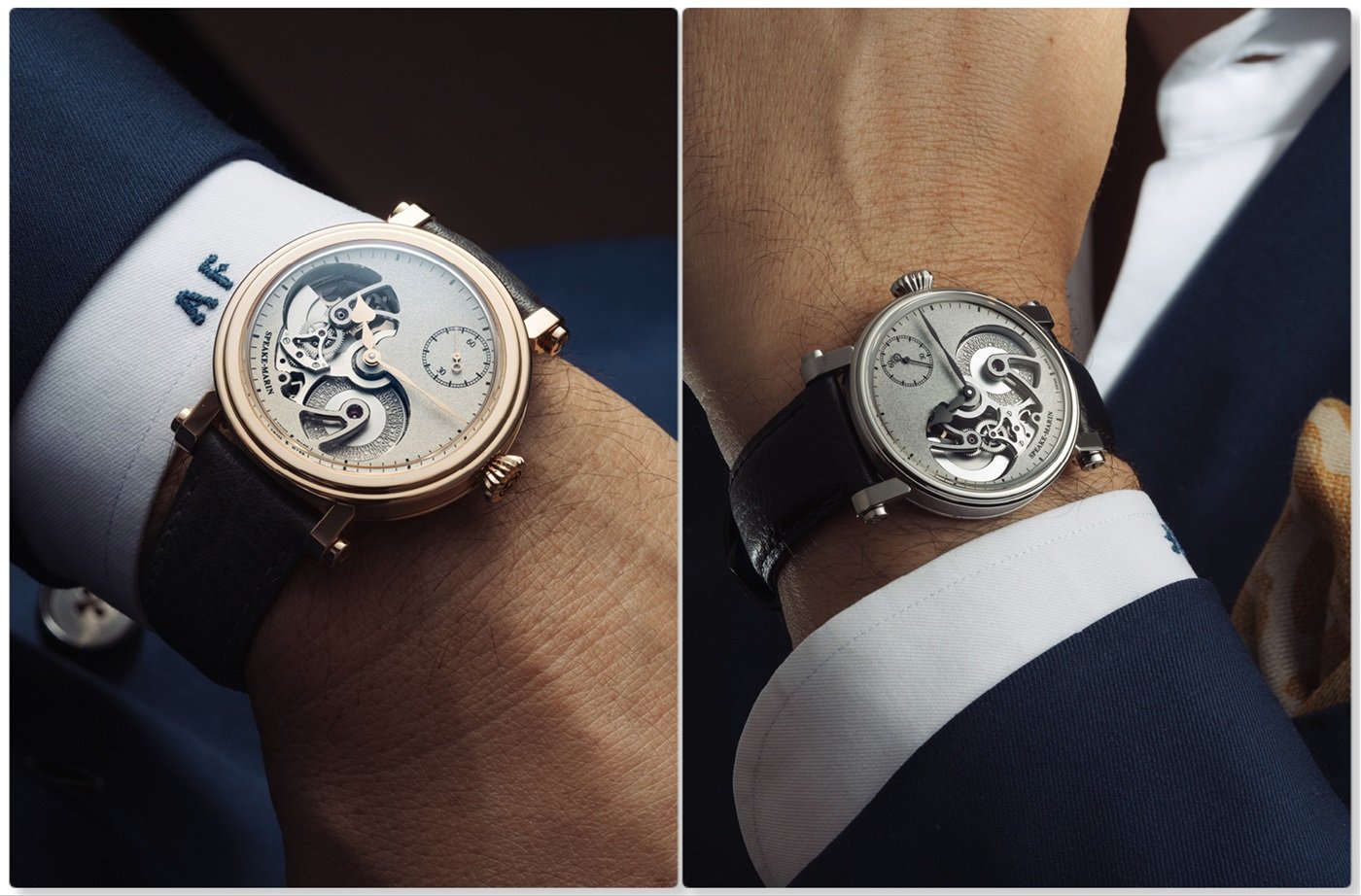 New Speake Marin Openworked Sandblasted In Titanium Or Gold