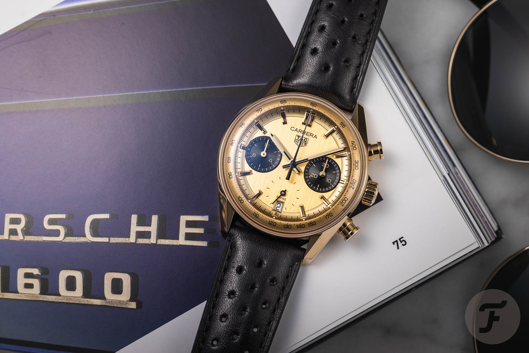 TAG Heuer Carrera Chronograph Glassbox "Gold Panda"