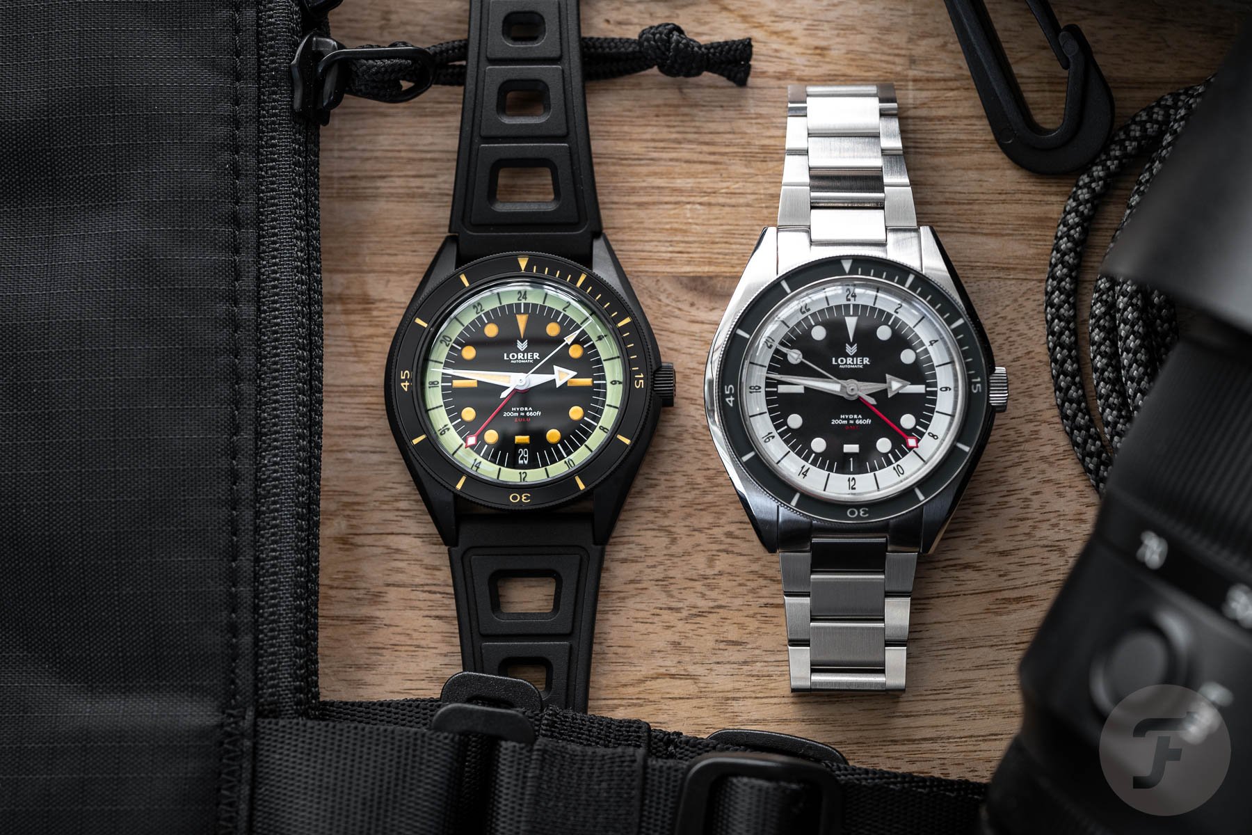 Lorier Updates their Hydra and Hyperion Lines with New Watches Featuring  the Miyota 9075 Flyer GMT Caliber - Worn & Wound