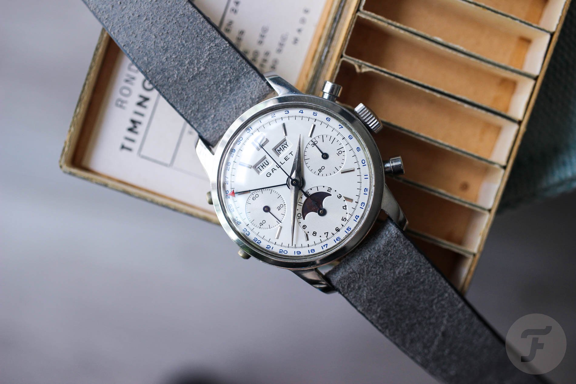 #TBT Moonshine Joy With The Valjoux 88-Powered Gallet MultiChron Astronomic Ref. 999