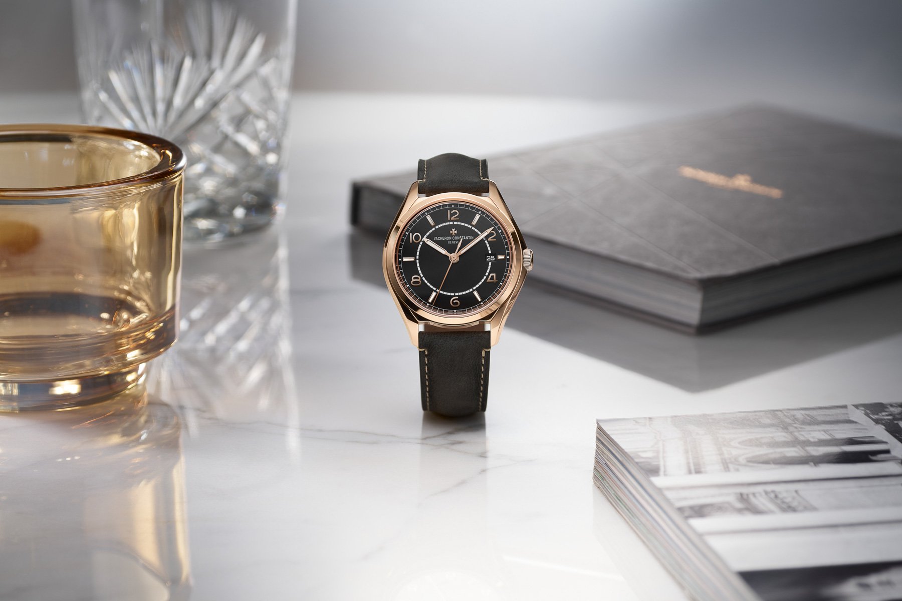 Vacheron Constantin Fiftysix rose gold black dial