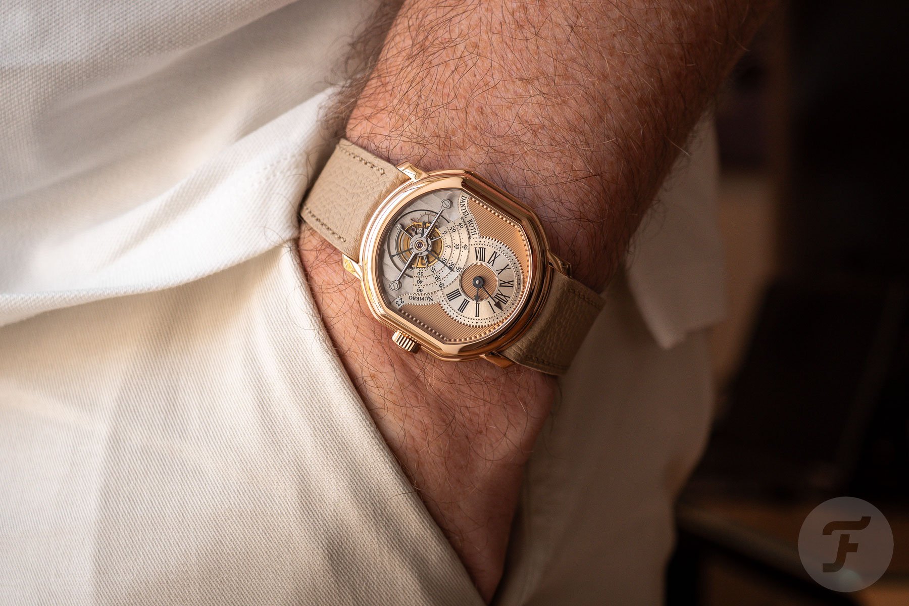 Daniel Roth Tourbillon Rose Gold pocket shot