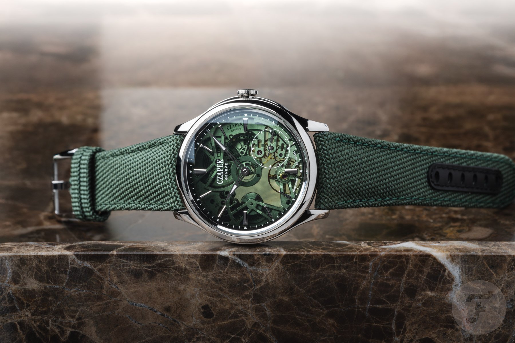 Czapek × Fratello Promenade Transparencies “Viridian Green”