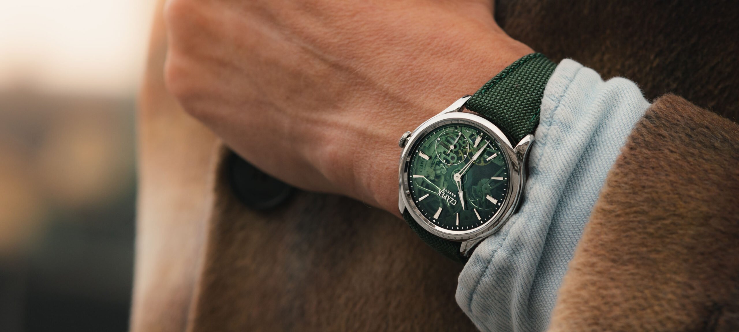 Czapek × Fratello Promenade Transparencies "Viridian Green" header image