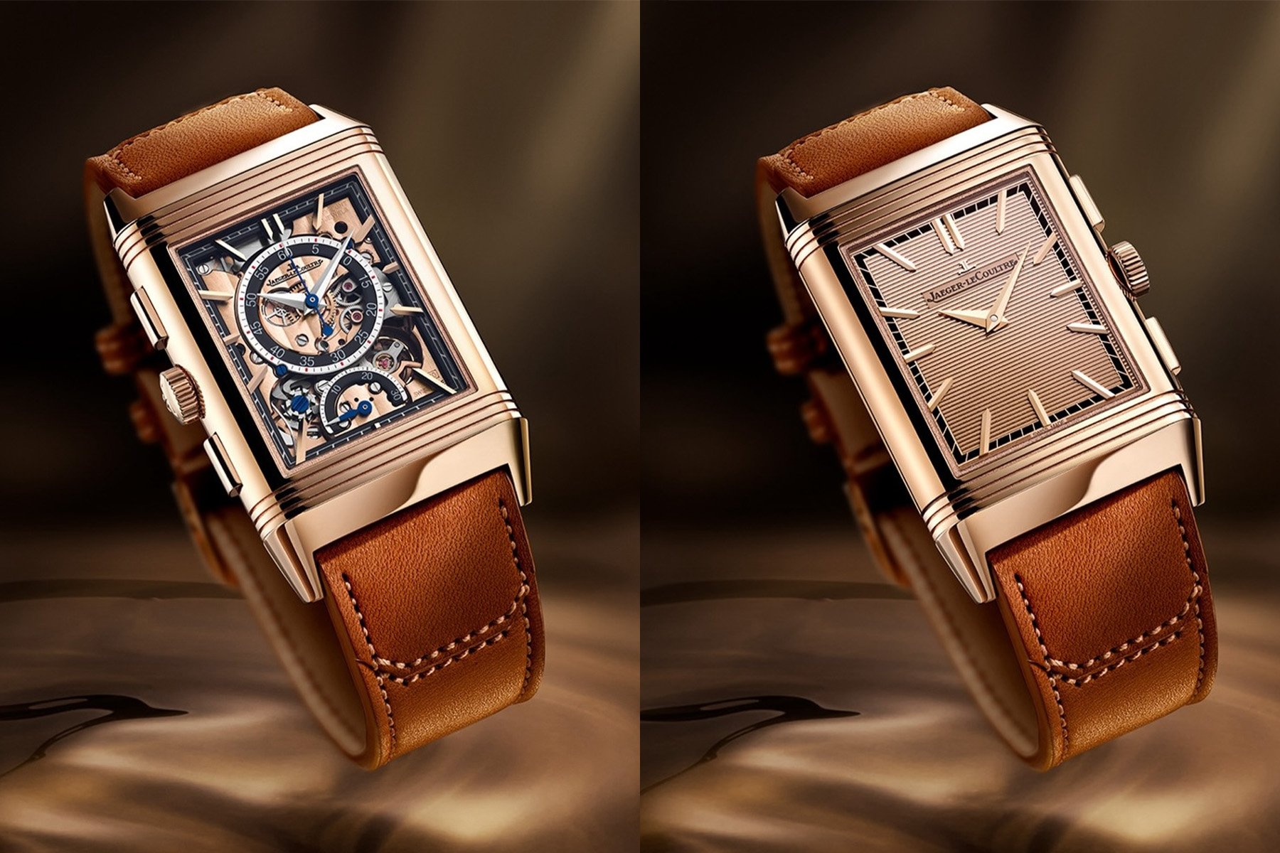 Jaeger-LeCoultre Reverso Tribute Chronograph Q389256J front and back