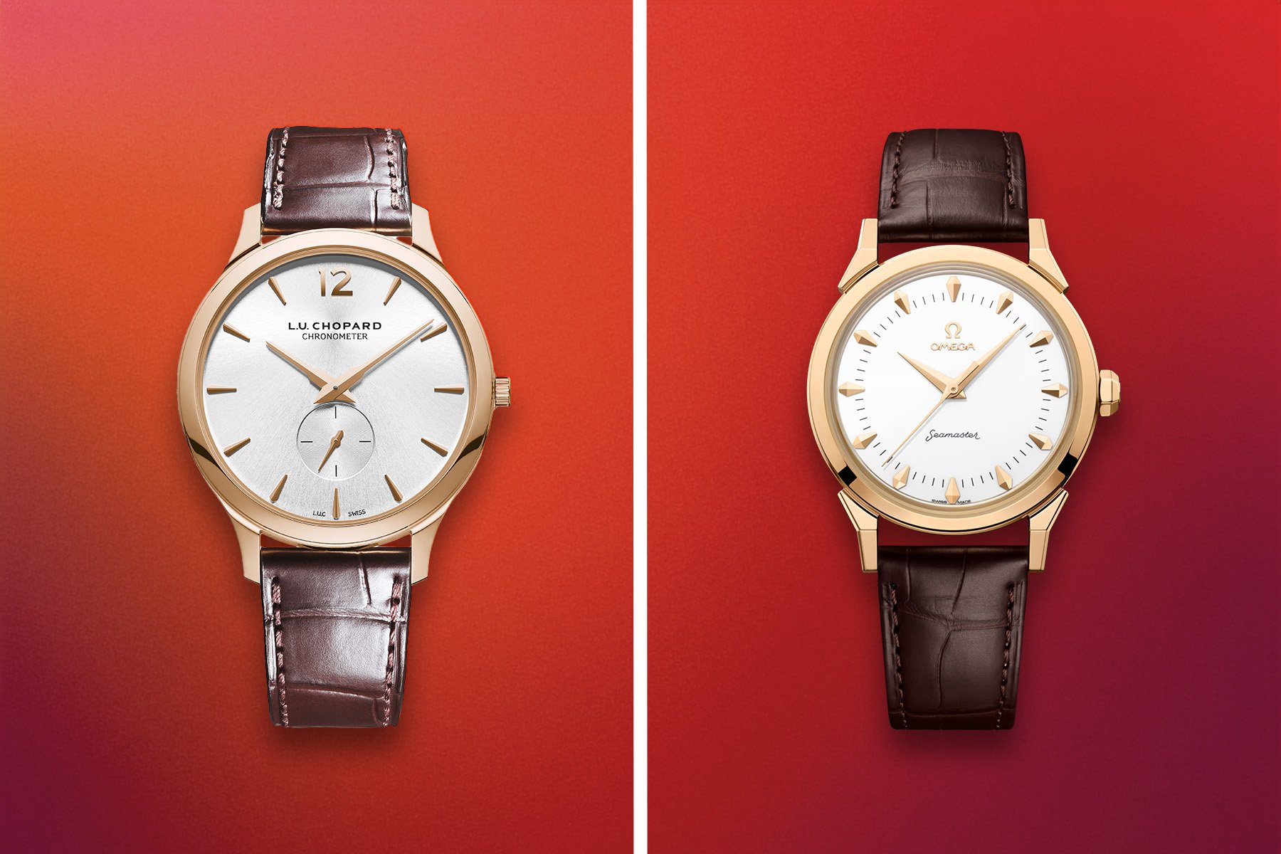 Omega Seamaster 37mm Milano Cortina 2026 vs. Chopard L.U.C XPS header image