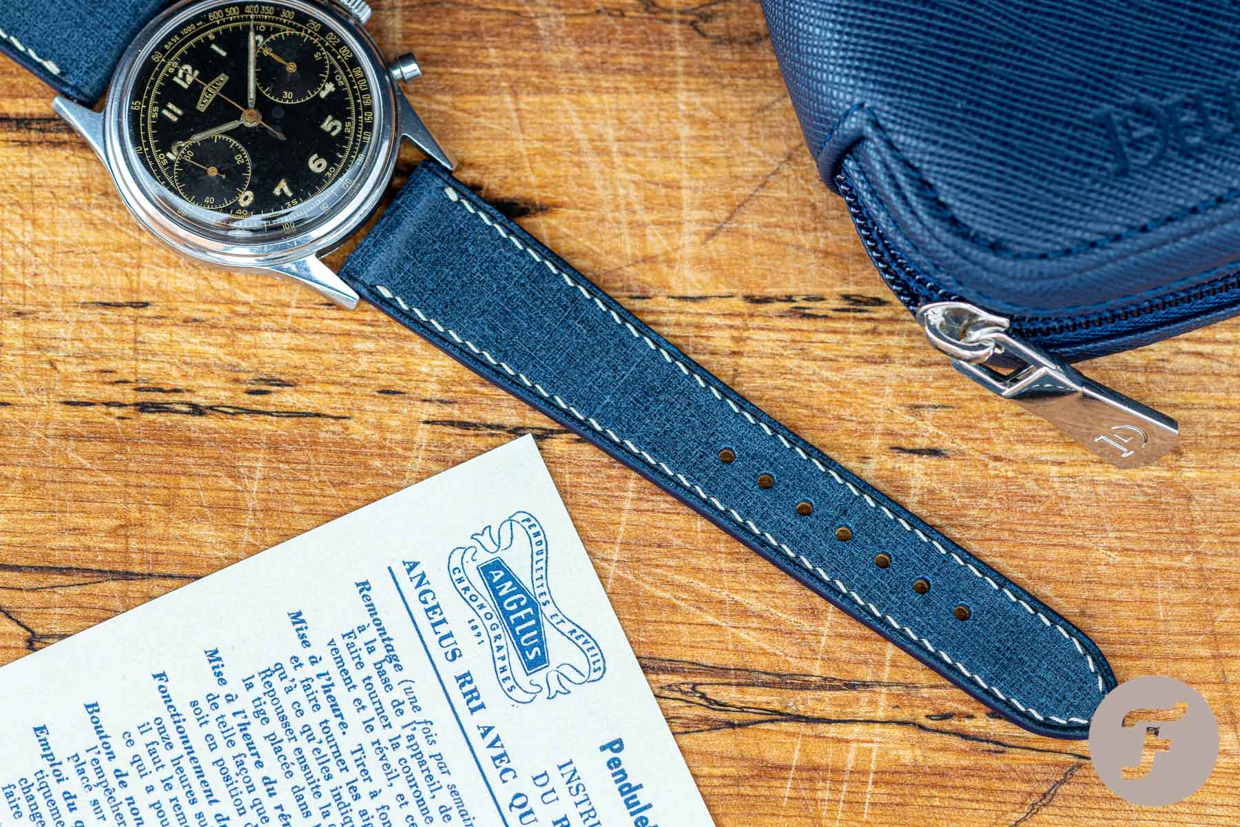 Blue Jean Ostrich Signature Strap - Delugs