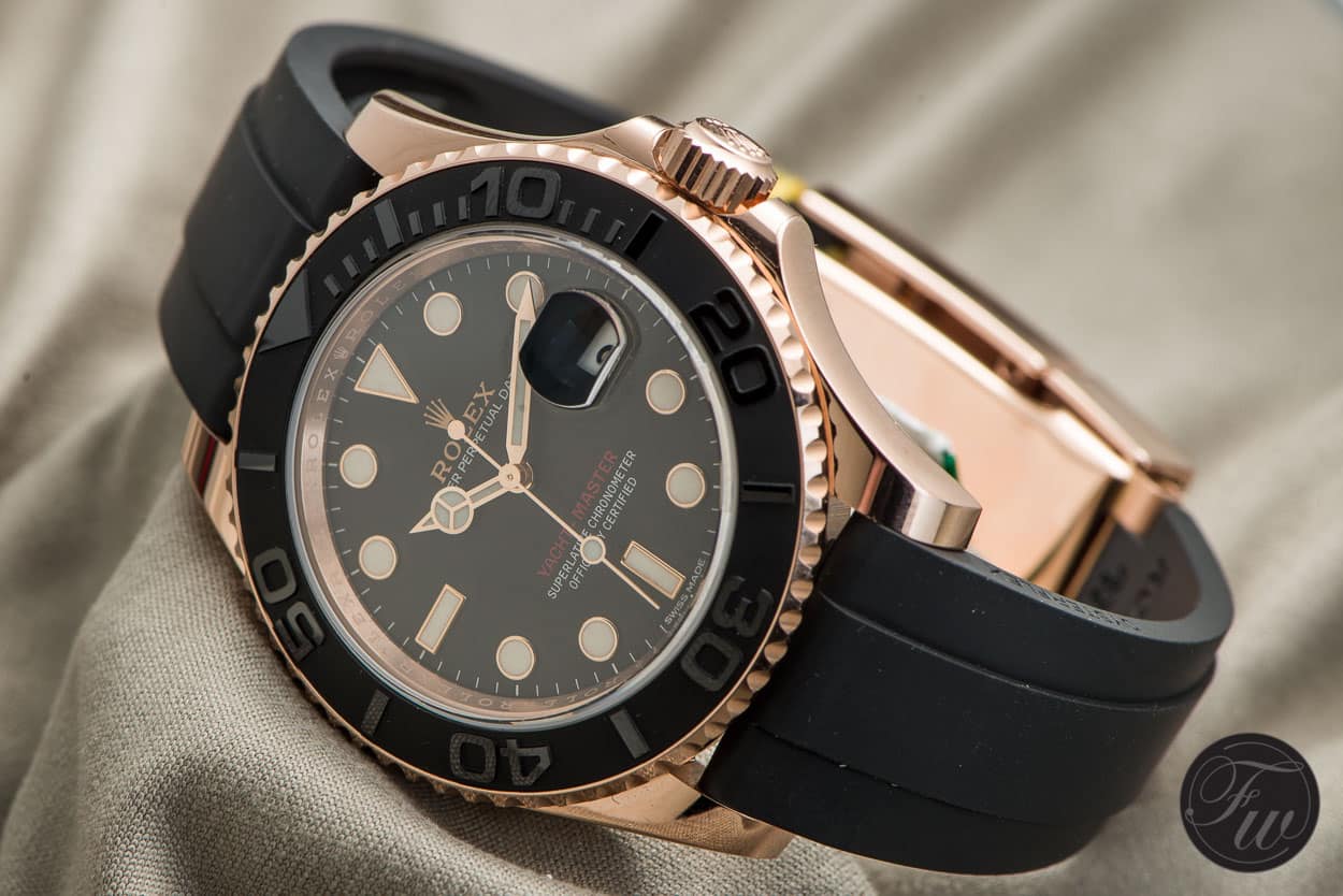 Rolex Yachtmaster Rose Gold Oysterflex
