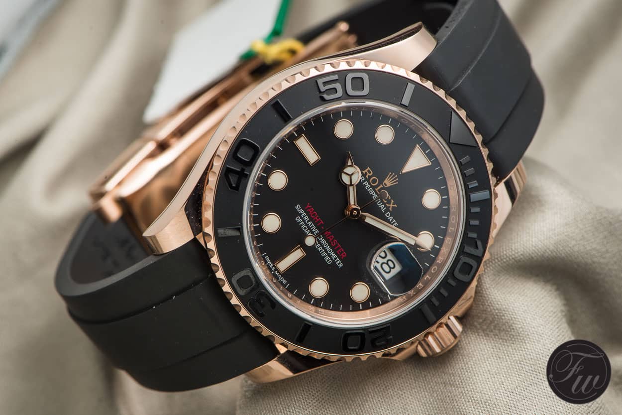Rolex Yachtmaster Ref. 116655 with its Oysterflex bracelet - Hands-On
