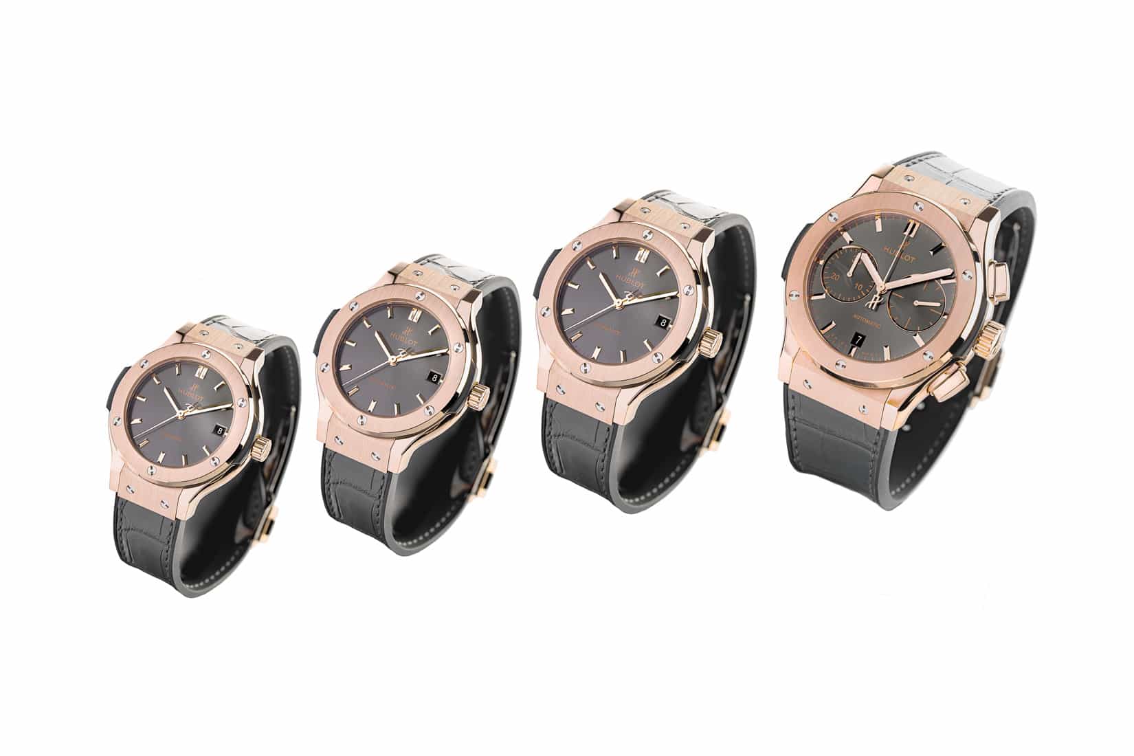 Hublot Classic Fusion Grey 18K King Gold Unisex Quartz Watch