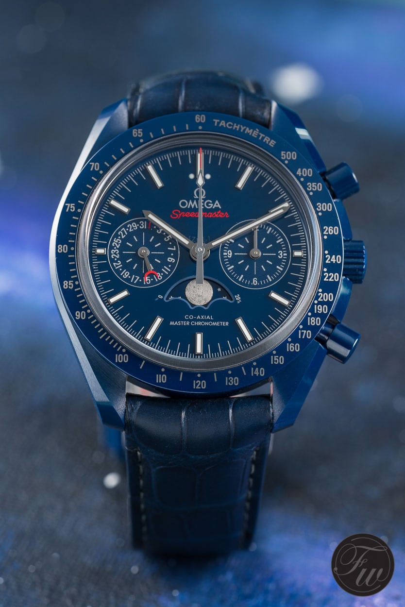omega speedmaster moonwatch blue