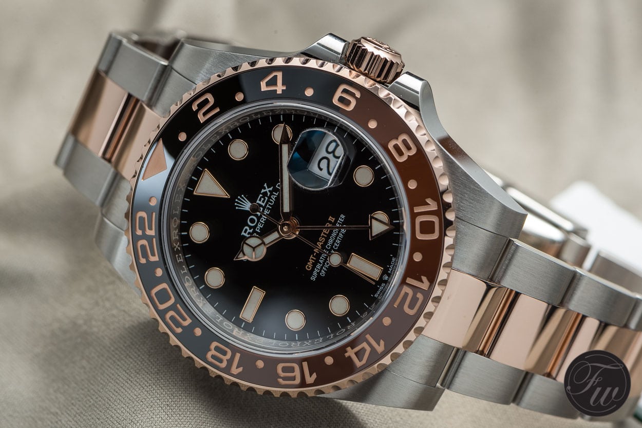 gmt oystersteel and everose gold