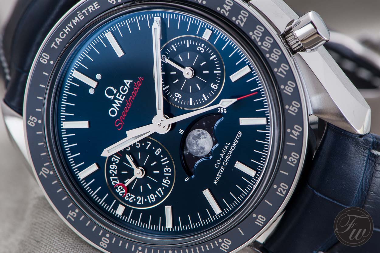 omega speedmaster co axial moonphase